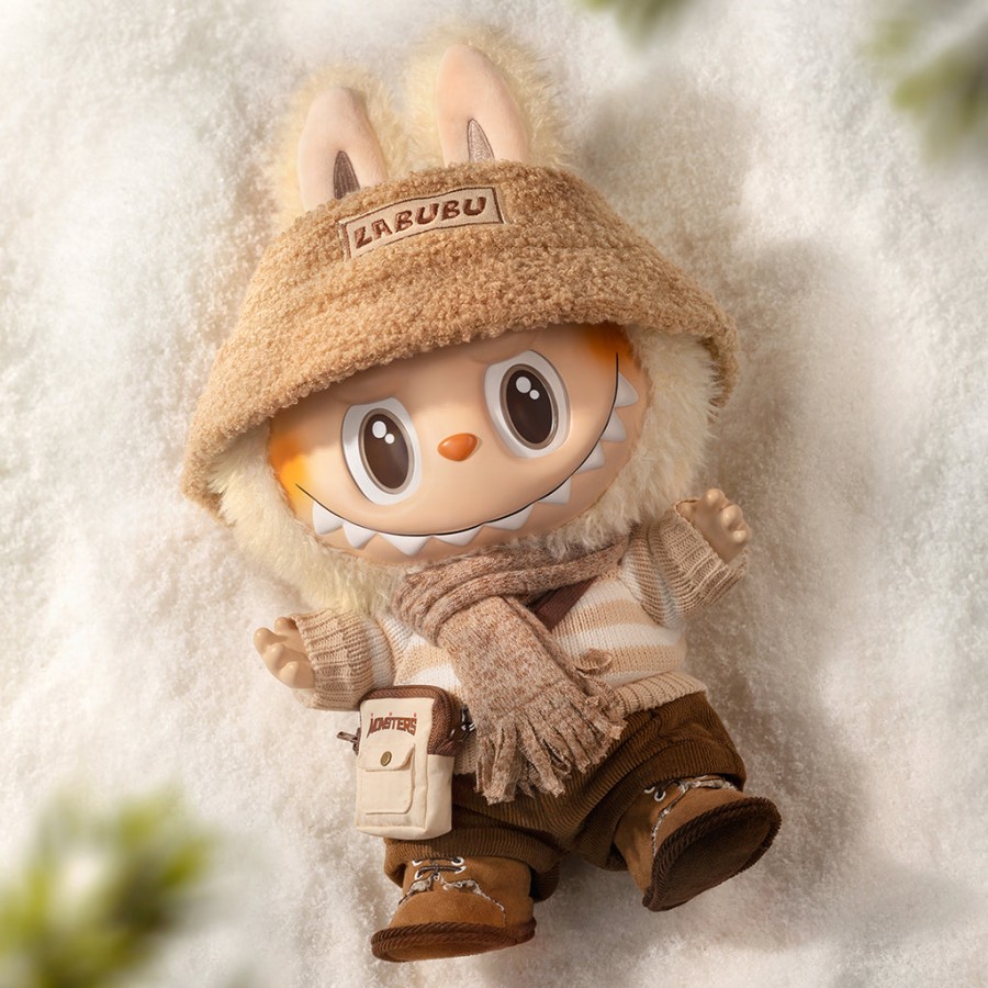 pop mart os monstros labubu dress be latte vinil plush doll